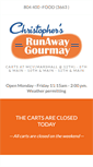 Mobile Screenshot of christophersrunawaygourmay.com