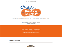 Tablet Screenshot of christophersrunawaygourmay.com